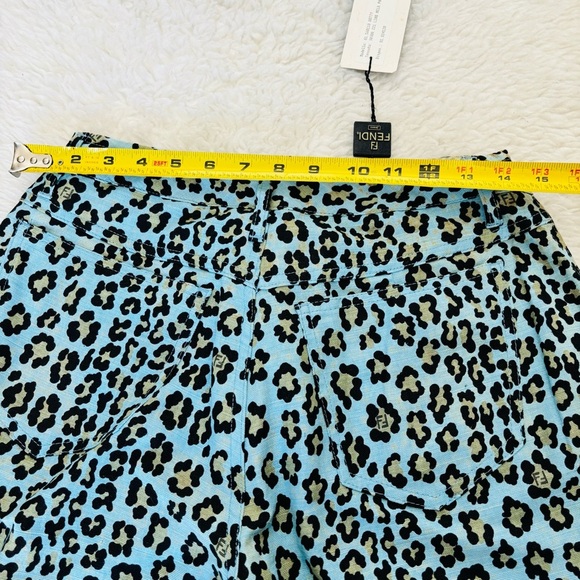 Fendi Tessuto Leopard Cheetah Print Pants size EU 45 US 31 - Picture 15 of 16